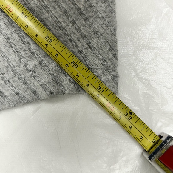 Aeropostal Grey Open front asymmetrical sweater cardigan women’s size M - Picture 3 of 5